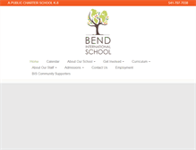 Tablet Screenshot of bendinternationalschool.org